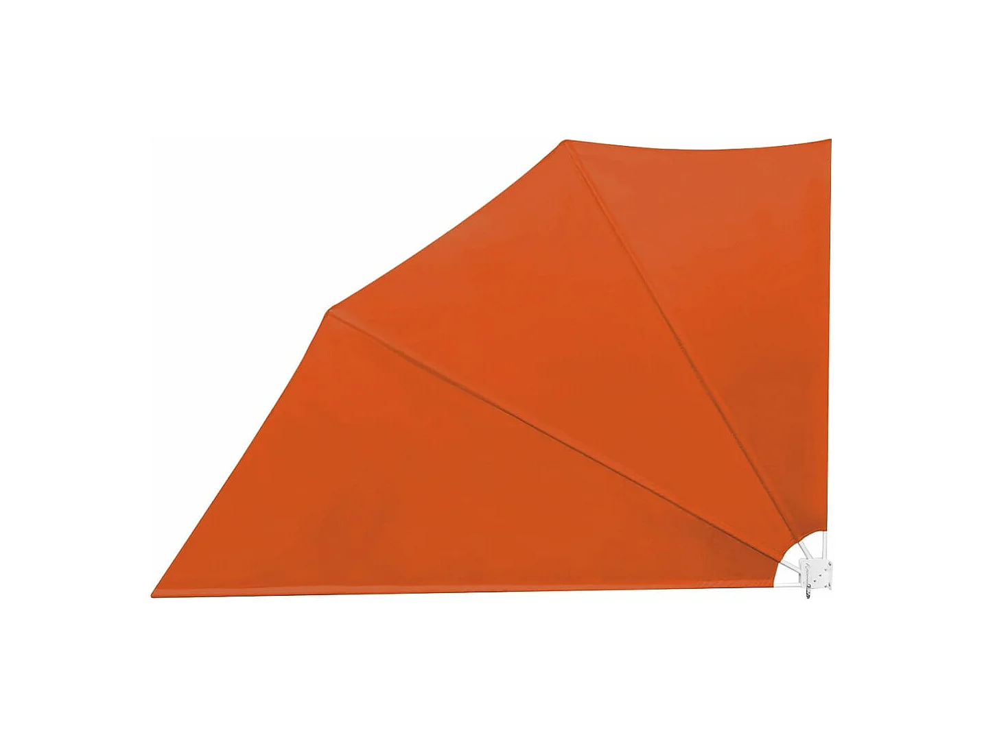 Toldo lateral plegable para balcón Terracota 160x240 cm