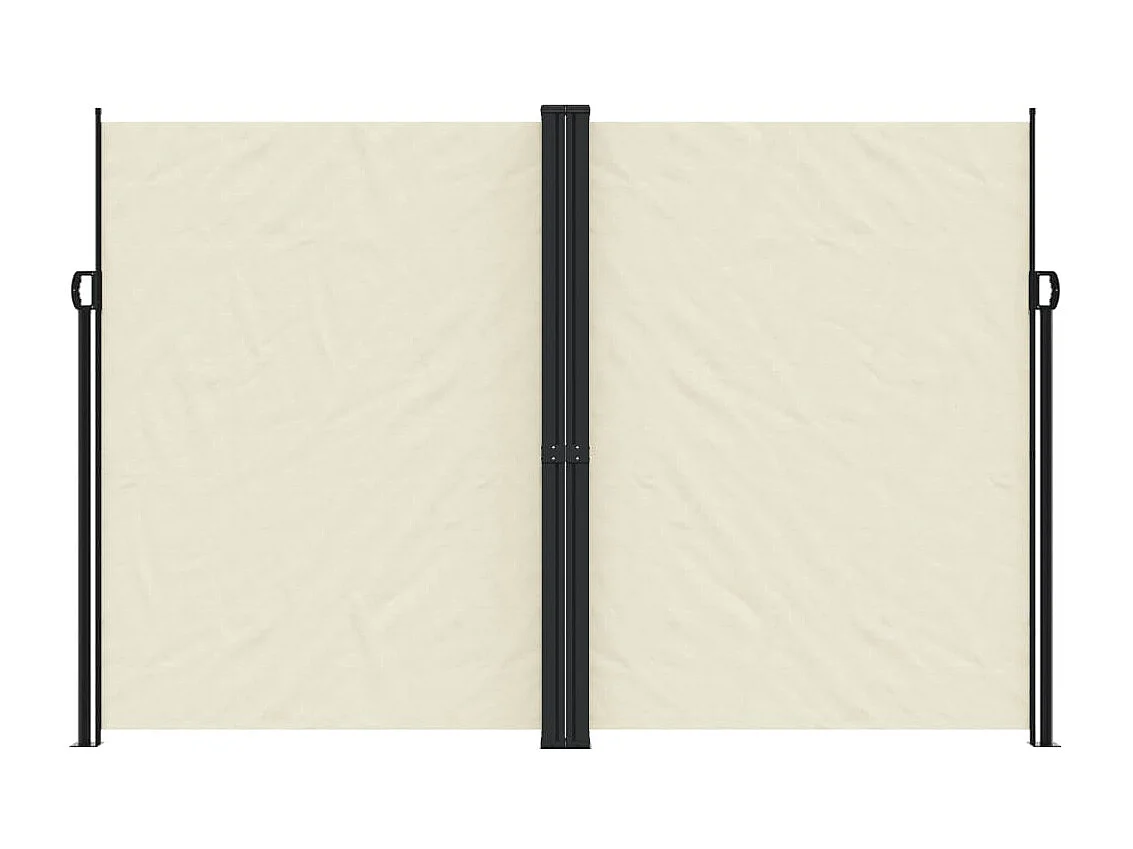 Toldo lateral retrátil creme 220x600 cm