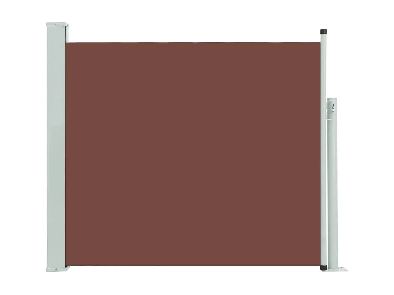 Auvent latéral rétractable de patio 100x300 cm Marron