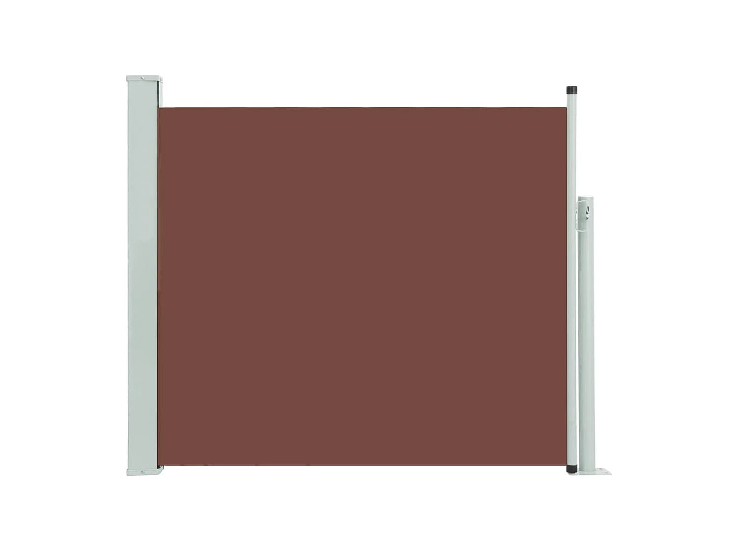 Auvent latéral rétractable de patio 100x300 cm Marron