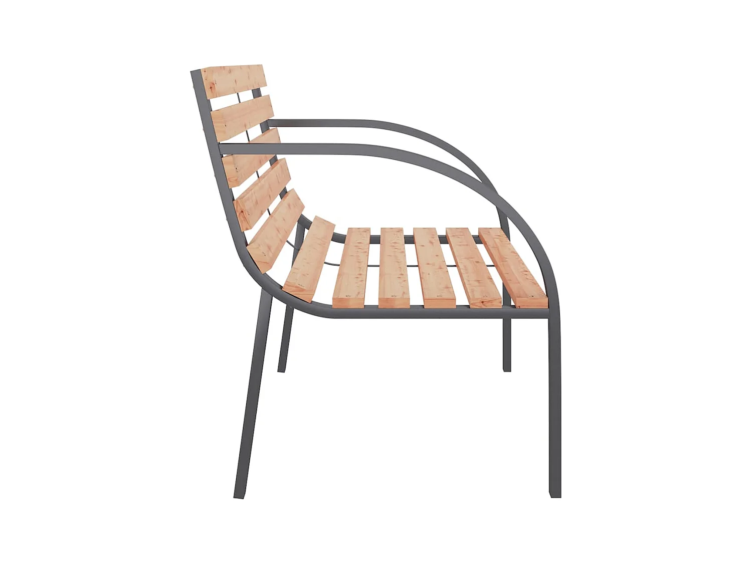 Banc de jardin 120 cm Bois et fer