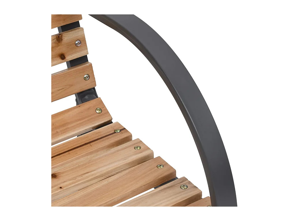 Banc de jardin 120 cm Bois et fer