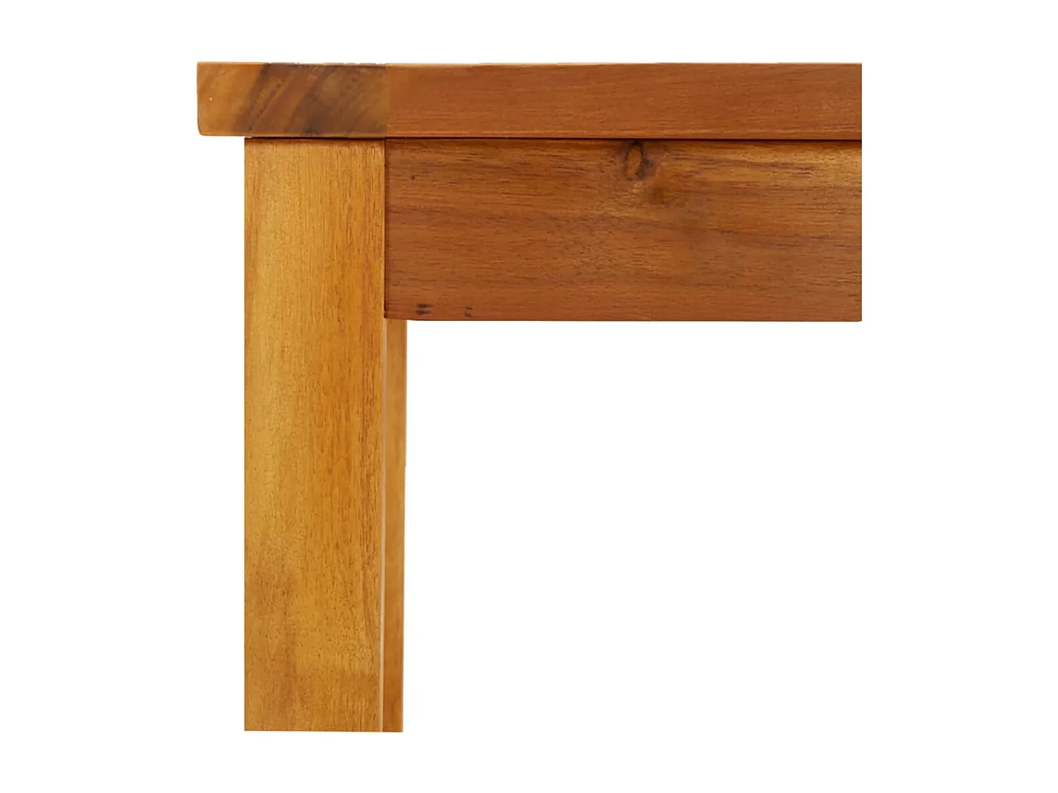 Panca da giardino 180x35x45 cm in legno massello di acacia