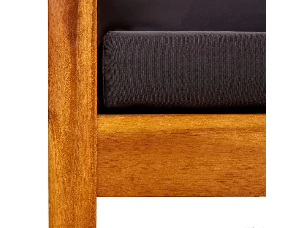 Banc de jardin avec auvent Bois d'acacia solide