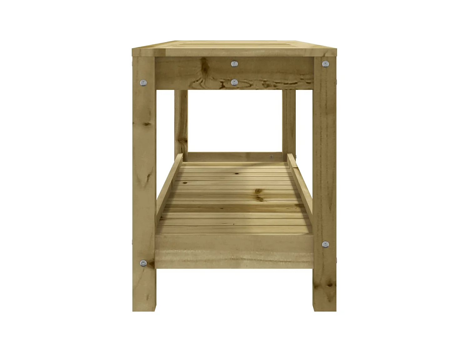 Panca da giardino 108x35x45 cm in legno di pino impregnato