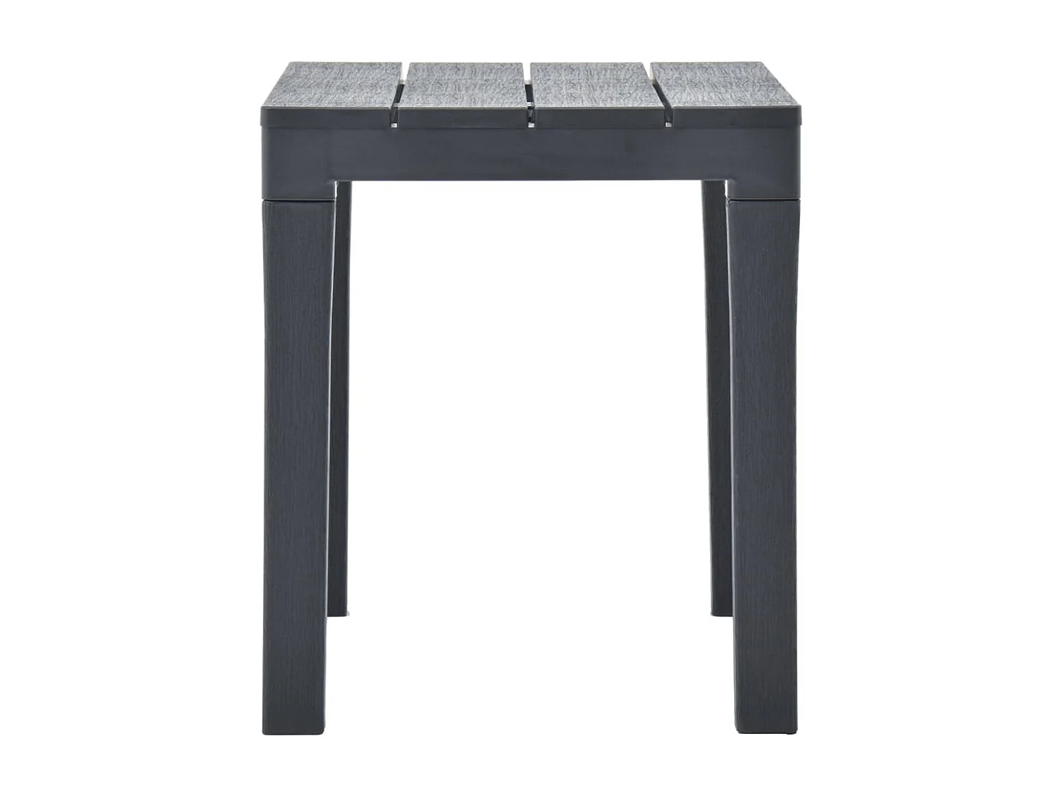 Panchine da Giardino 2 pz. Plastica Antracite