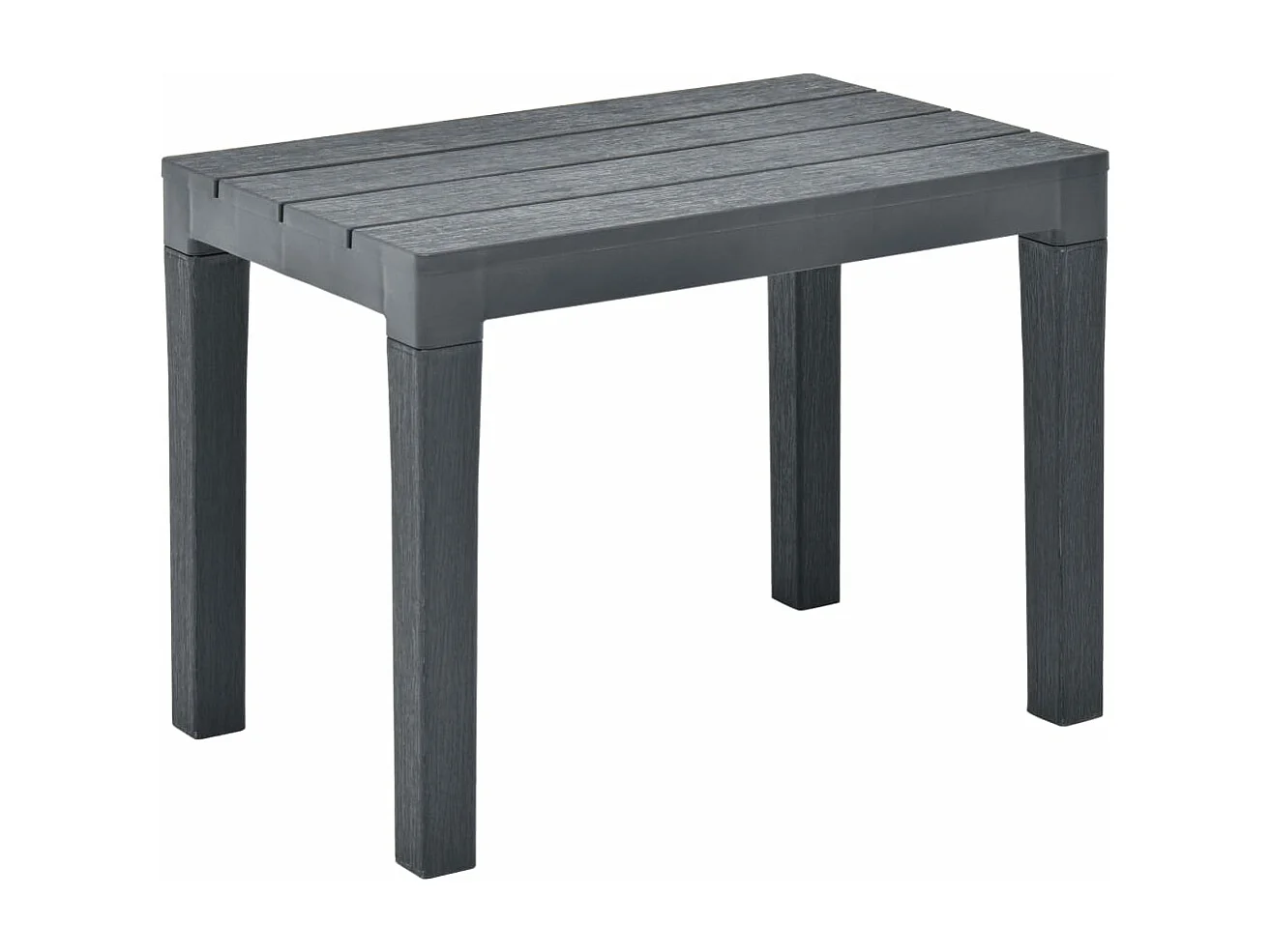Bancs de jardin 2 pcs Anthracite Plastique