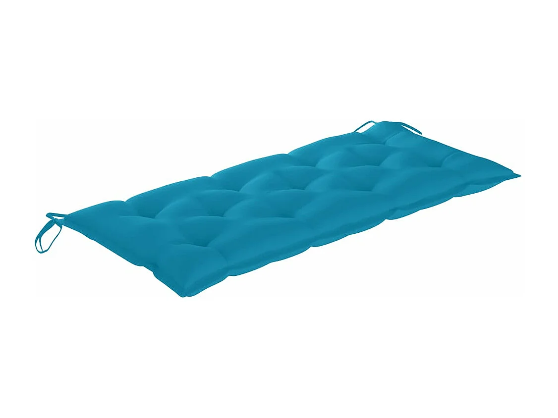 Banc de jardin avec coussin 120 cm Bambou