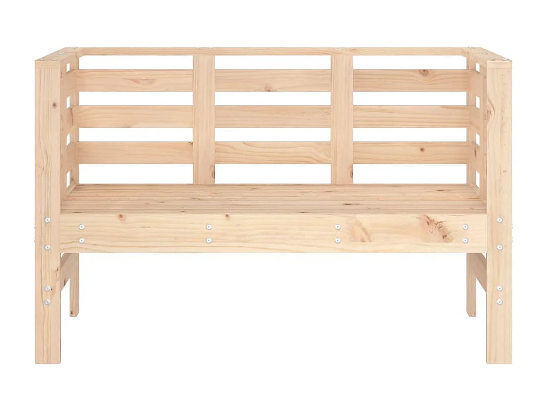 Panca da giardino 111,5x53x71 cm in legno di pino massiccio