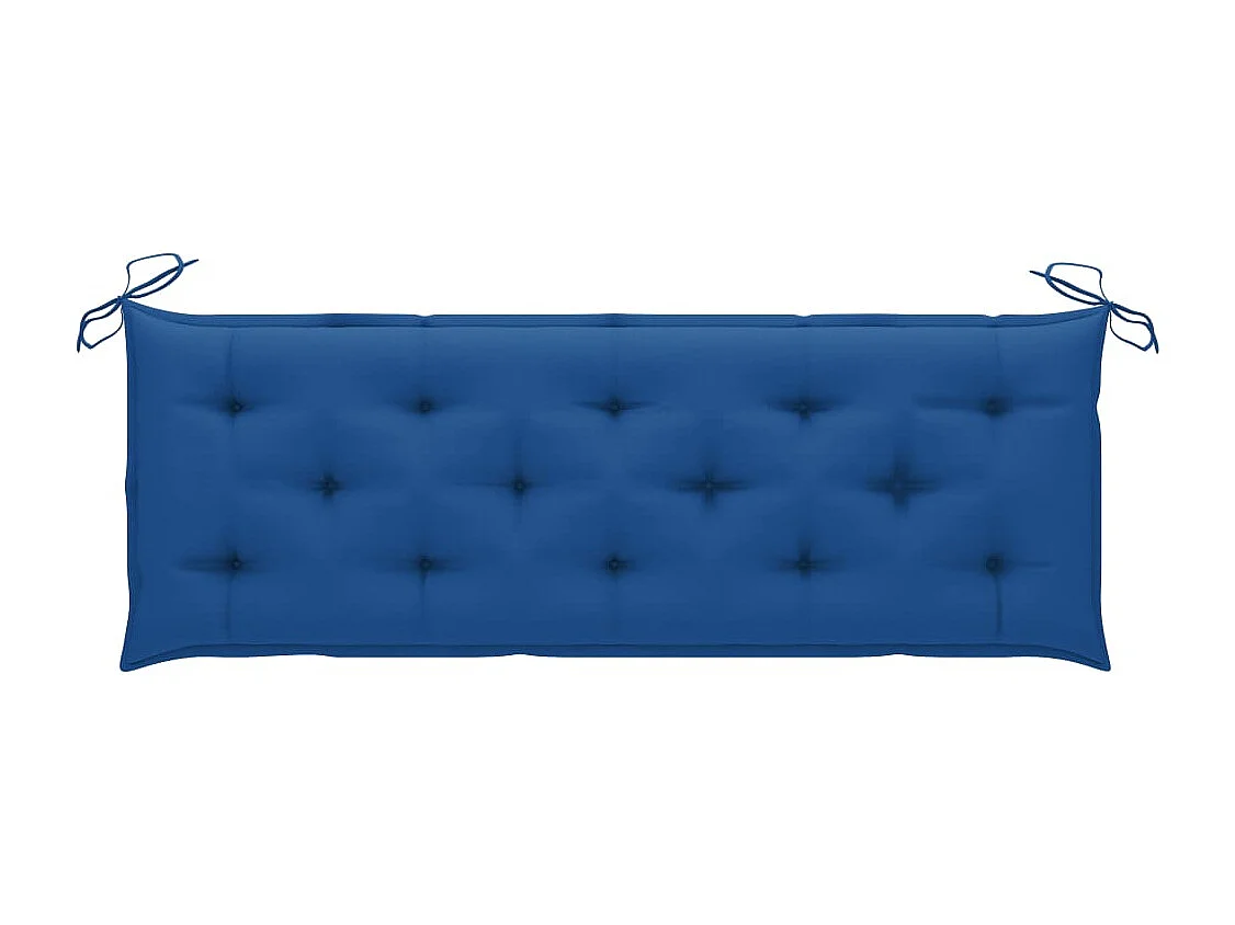 3-Sitzer-Gartenbank mit Kissen 150 cm Eukalyptusgrau