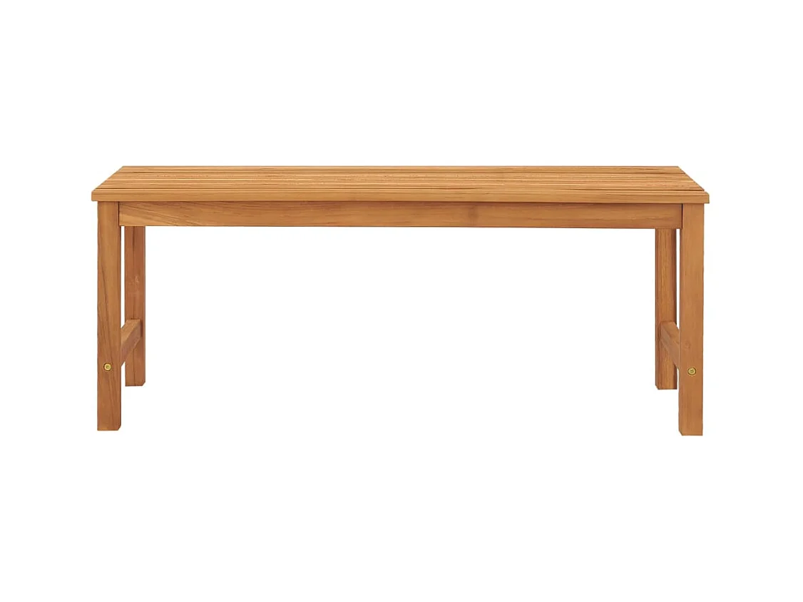 Banc de jardin 114 cm bois de teck solide