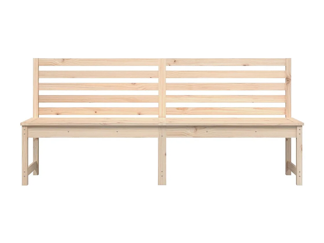 Panca da giardino 201,5 cm in legno di pino massiccio