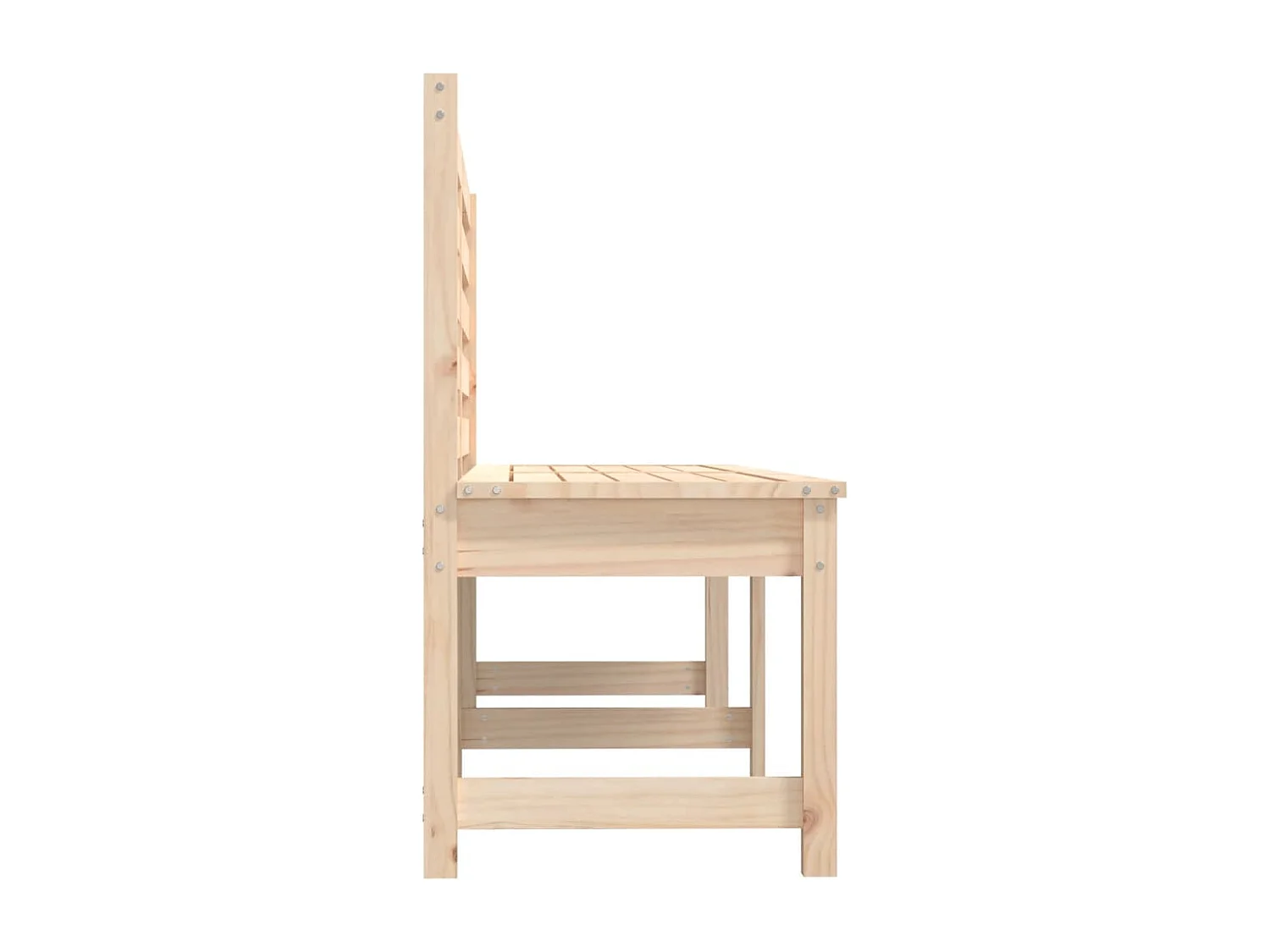 Panca da giardino 201,5 cm in legno di pino massiccio