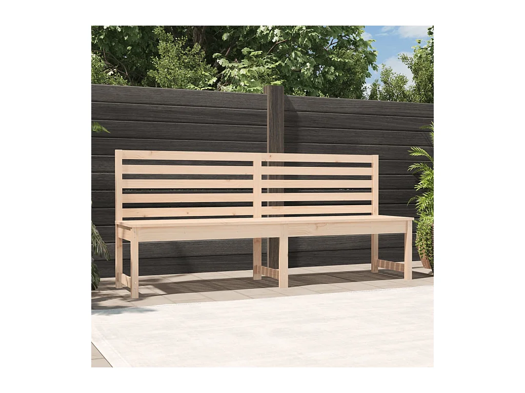 Banc de jardin 201,5 cm bois massif de pin