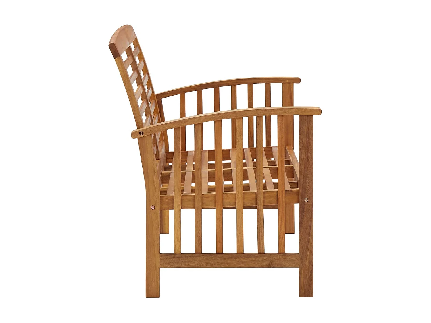 Banc de jardin 119 cm bois d'acacia solide