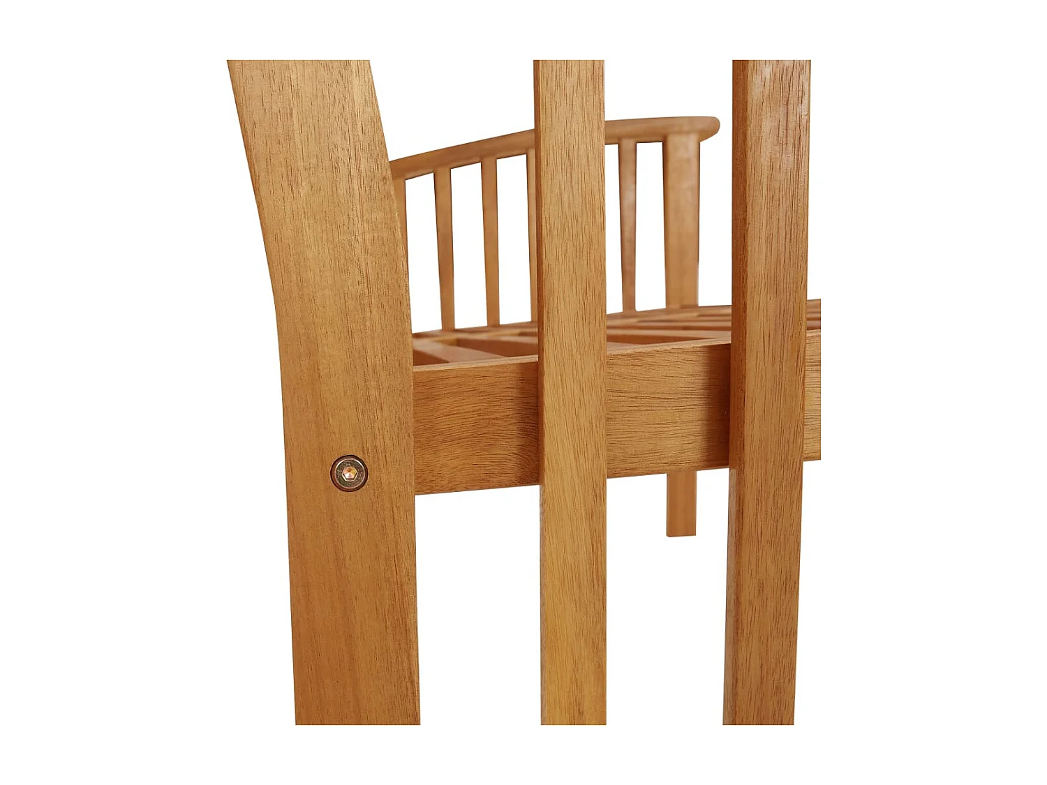 Banc de jardin 119 cm bois d'acacia solide