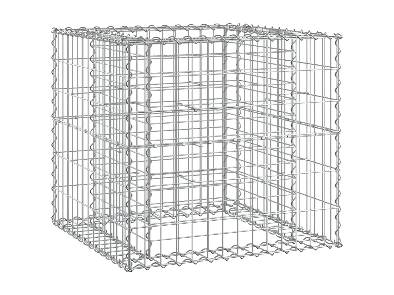 Banc de jardin avec panier en gabion bois massif de douglas