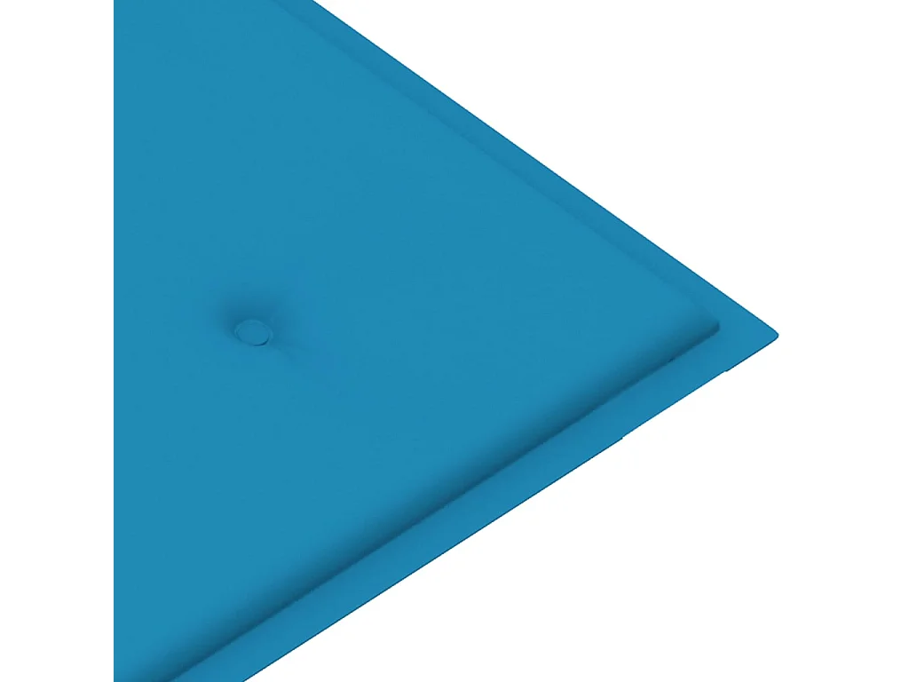 Banco de jardín plegable con cojín 118 cm Bambú