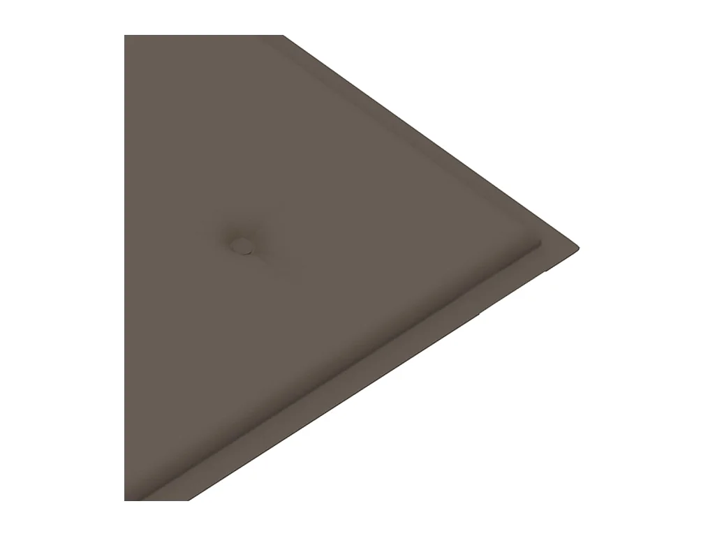 Tuinbank met taupe kussen 112 cm Massief teakhout