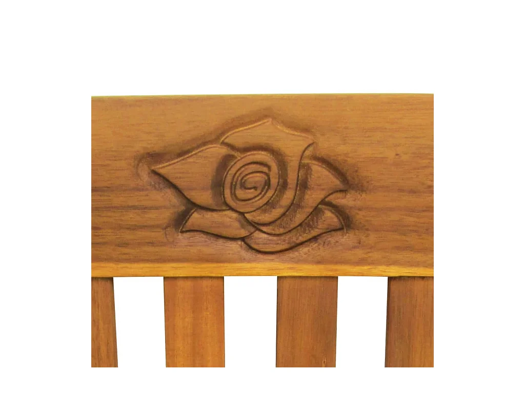 Banc de jardin avec coussin 157 cm Bois d'acacia massif