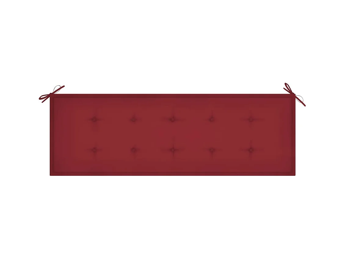 Banc de jardin avec coussin 157 cm Bois d'acacia massif