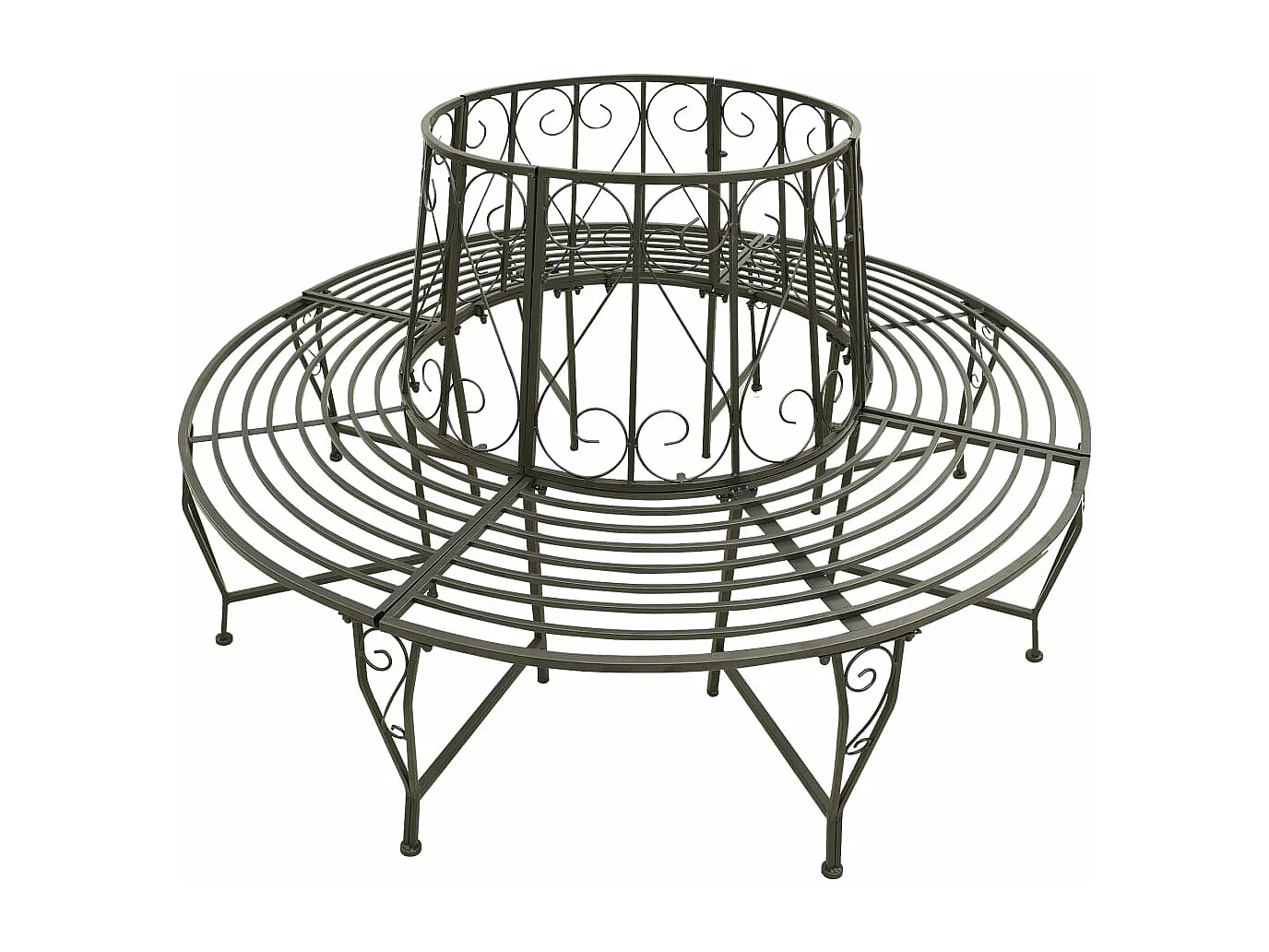 Ronde tuinbank 160 cm Staal