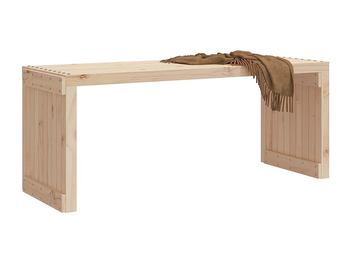 Uitschuifbare tuinbank 212,5x40,5x45 cm massief grenenhout