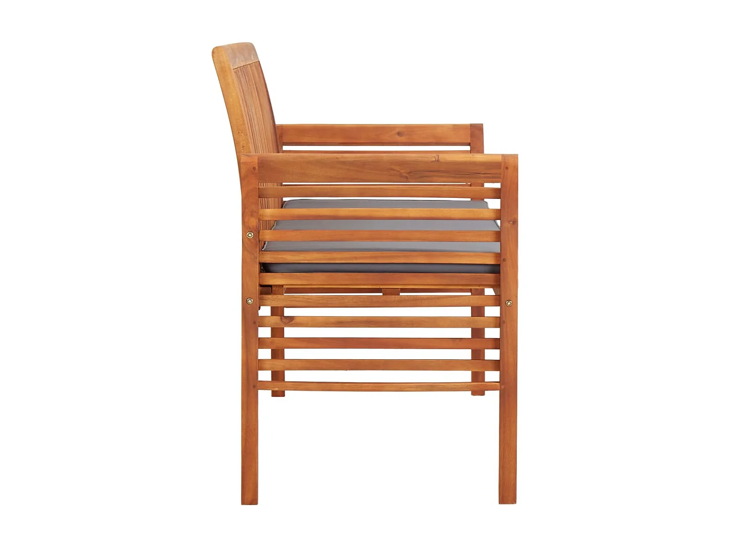 Banc de jardin 3 places avec coussin 150cm Bois d'acacia massif