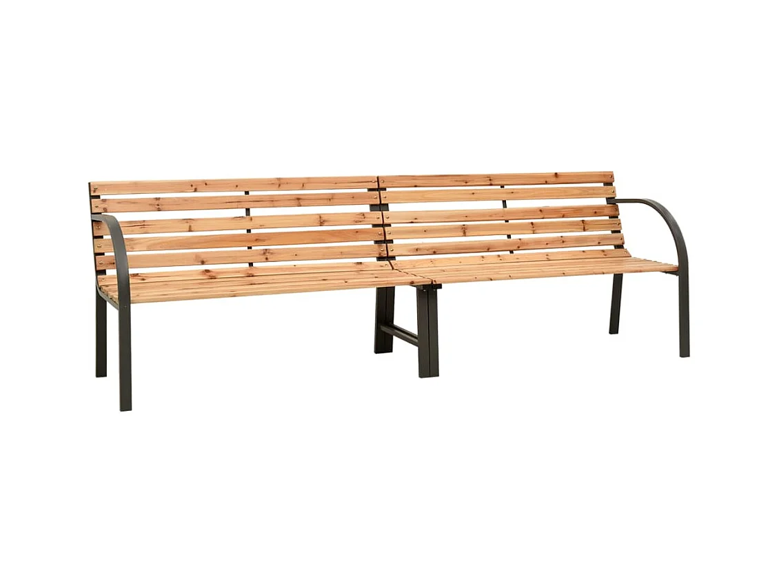 Doppelte Gartenbank 225 cm Massives Tannenholz
