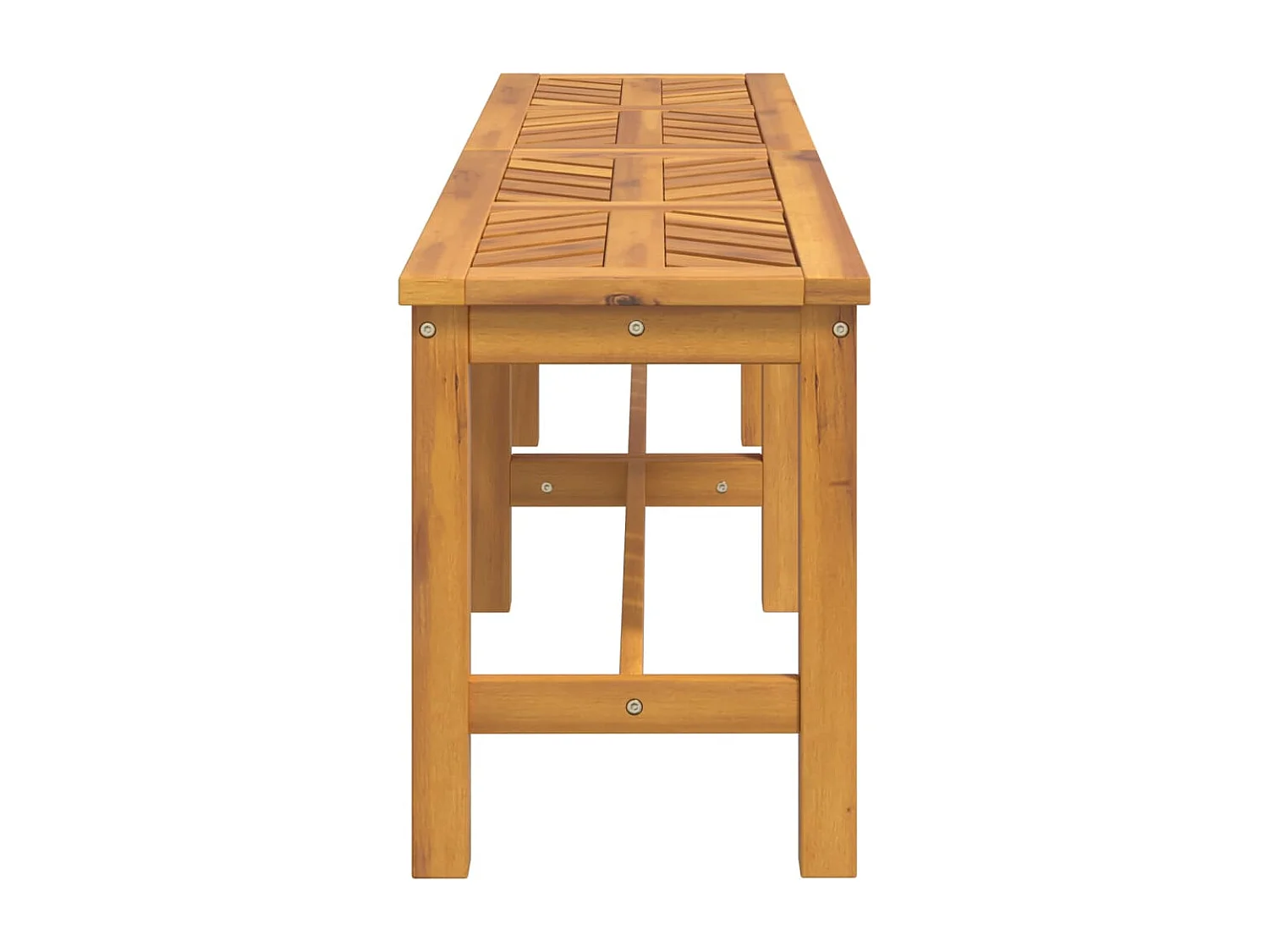 Banco de jardín 150 cm de madera maciza de acacia