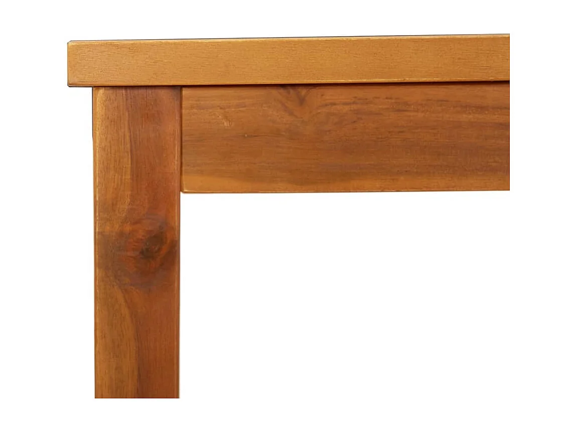 Banco de jardín 150 cm de madera maciza de acacia