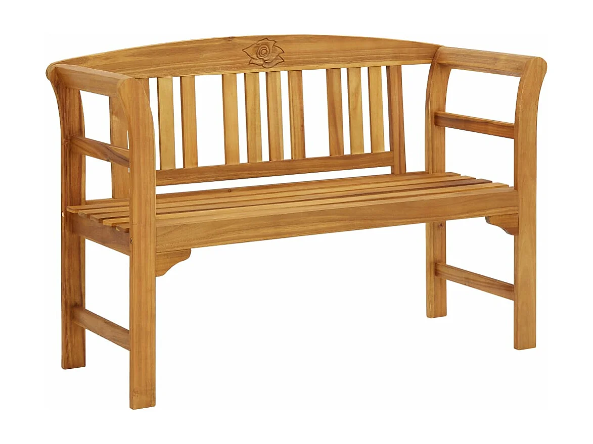 Banc de jardin 114 cm bois d'acacia solide