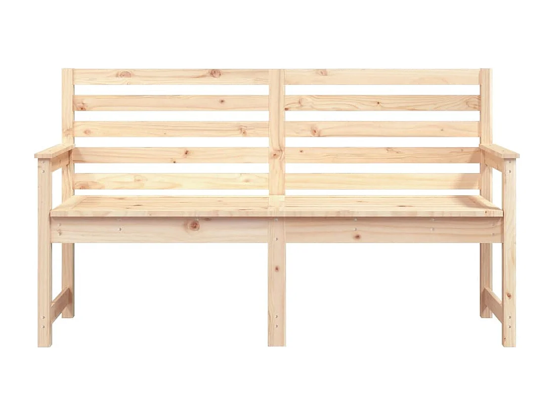 Panca da giardino 159,5x48x91,5 cm in legno di pino massiccio
