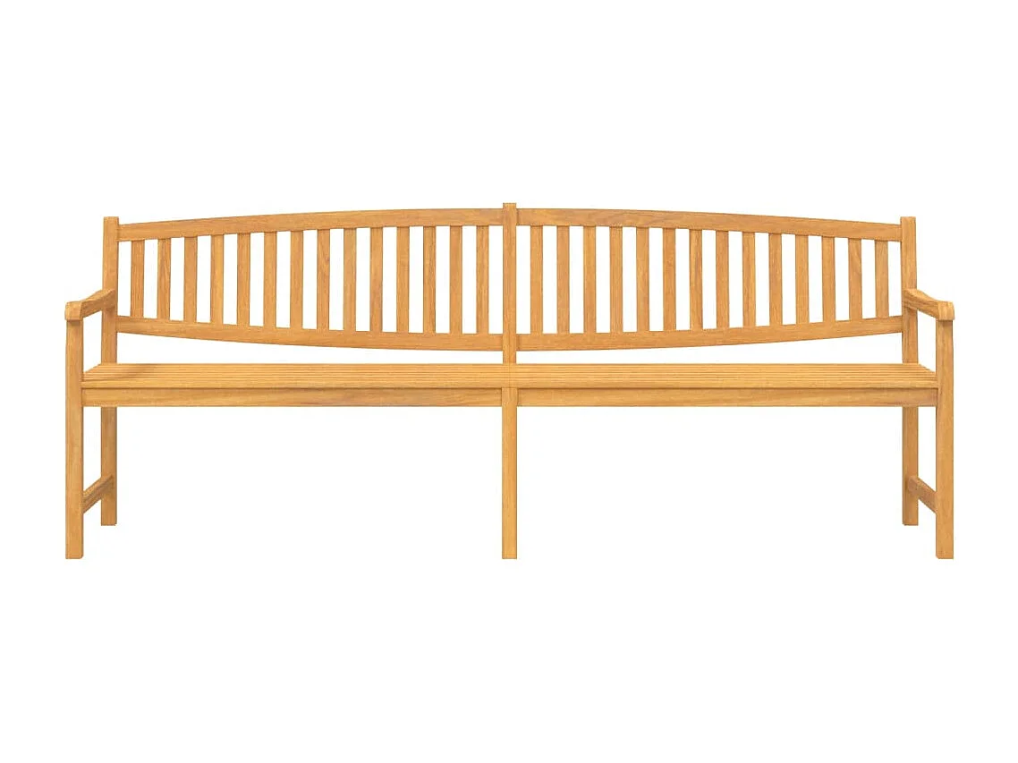 Banc de jardin 228x59,5x90 cm bois de teck solide