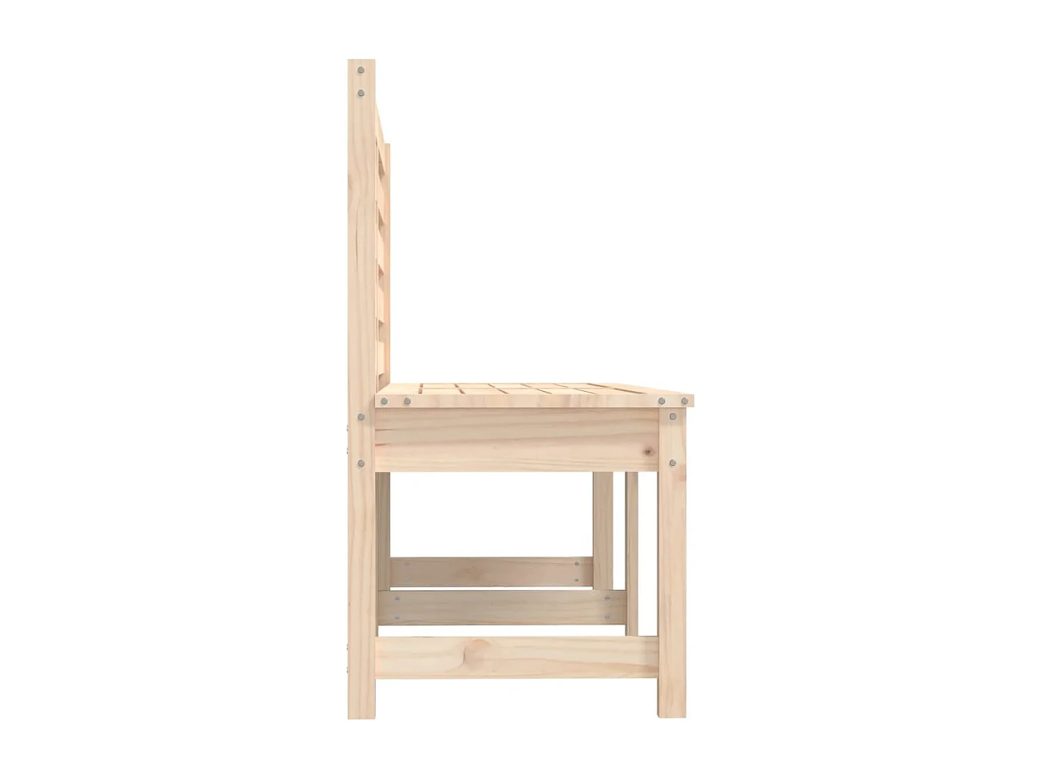 Banc de jardin 157,5 cm bois massif de pin