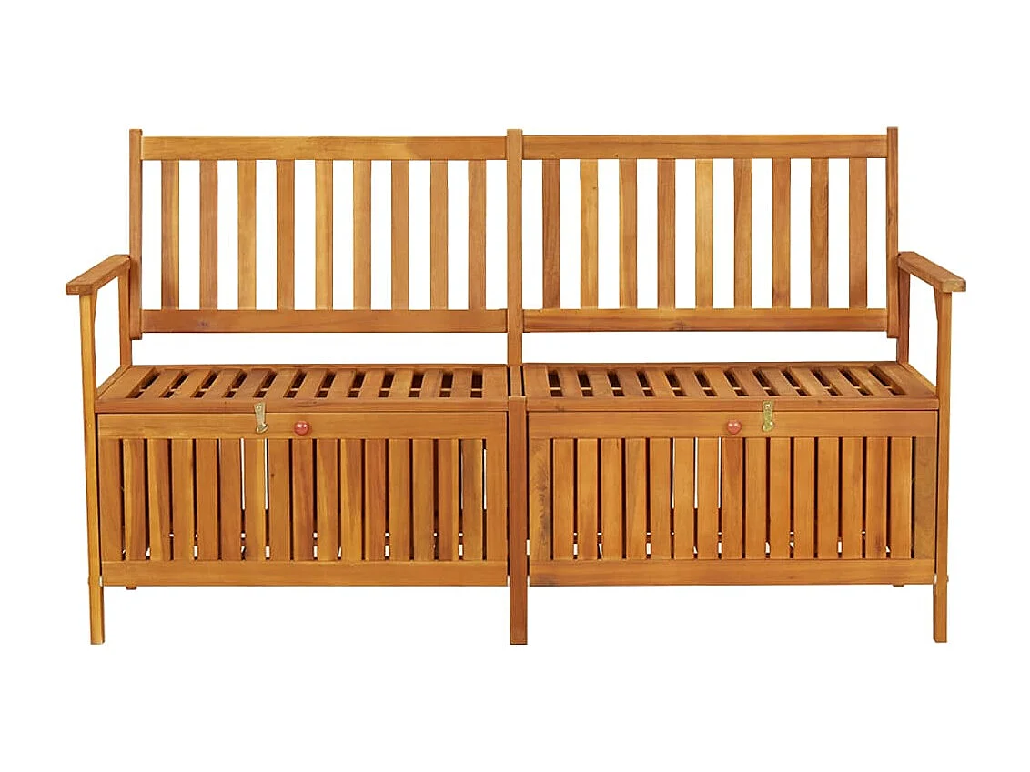 Panca portaoggetti 148 cm Legno massello di acacia