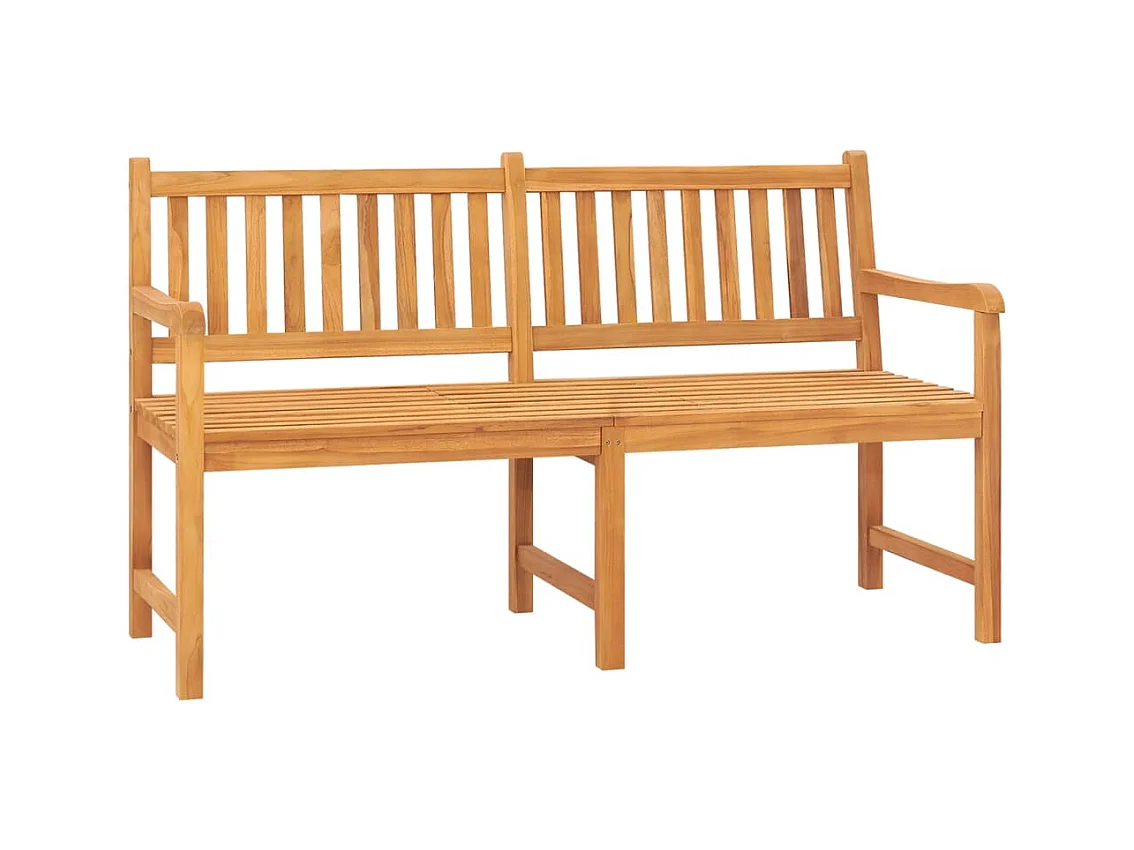 3-Sitzer-Gartenbank mit Tisch 150 cm aus massivem Teakholz
