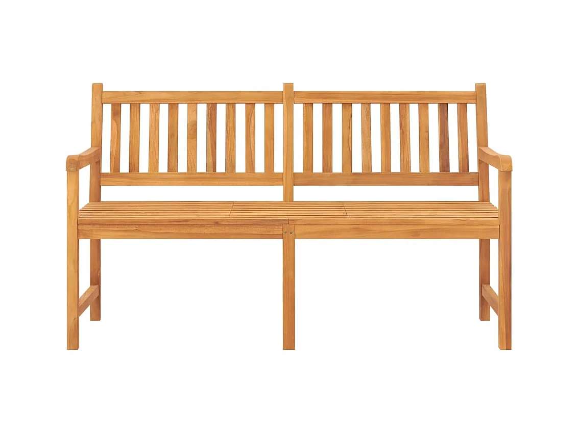 3-Sitzer-Gartenbank mit Tisch 150 cm aus massivem Teakholz