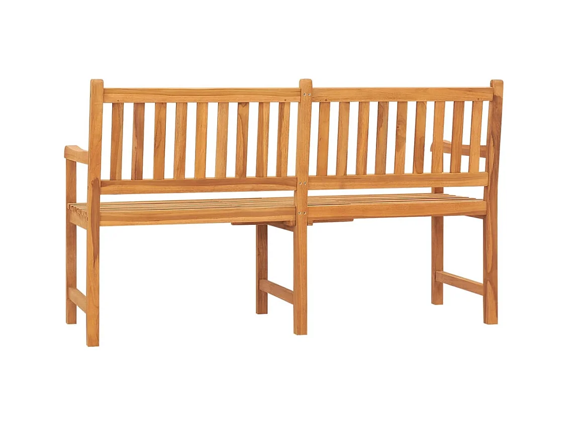 3-Sitzer-Gartenbank mit Tisch 150 cm aus massivem Teakholz