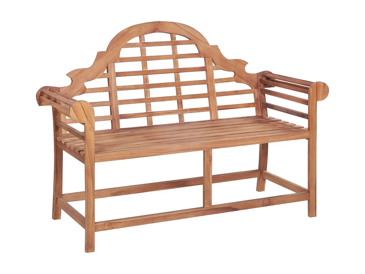 Gartenbank 127x58,5x92,5 cm Massives Teakholz