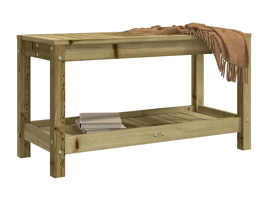 Banc de jardin 82,5x35x45 cm bois de pin imprégné