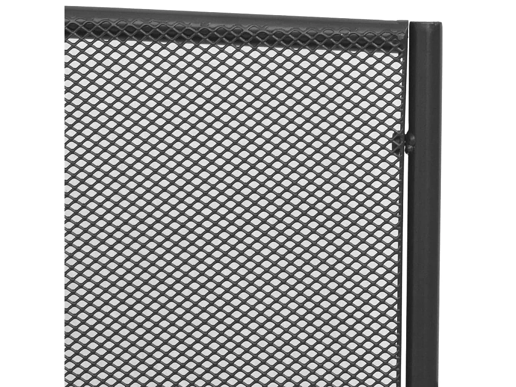 Banc de jardin 108 cm acier et maille anthracite