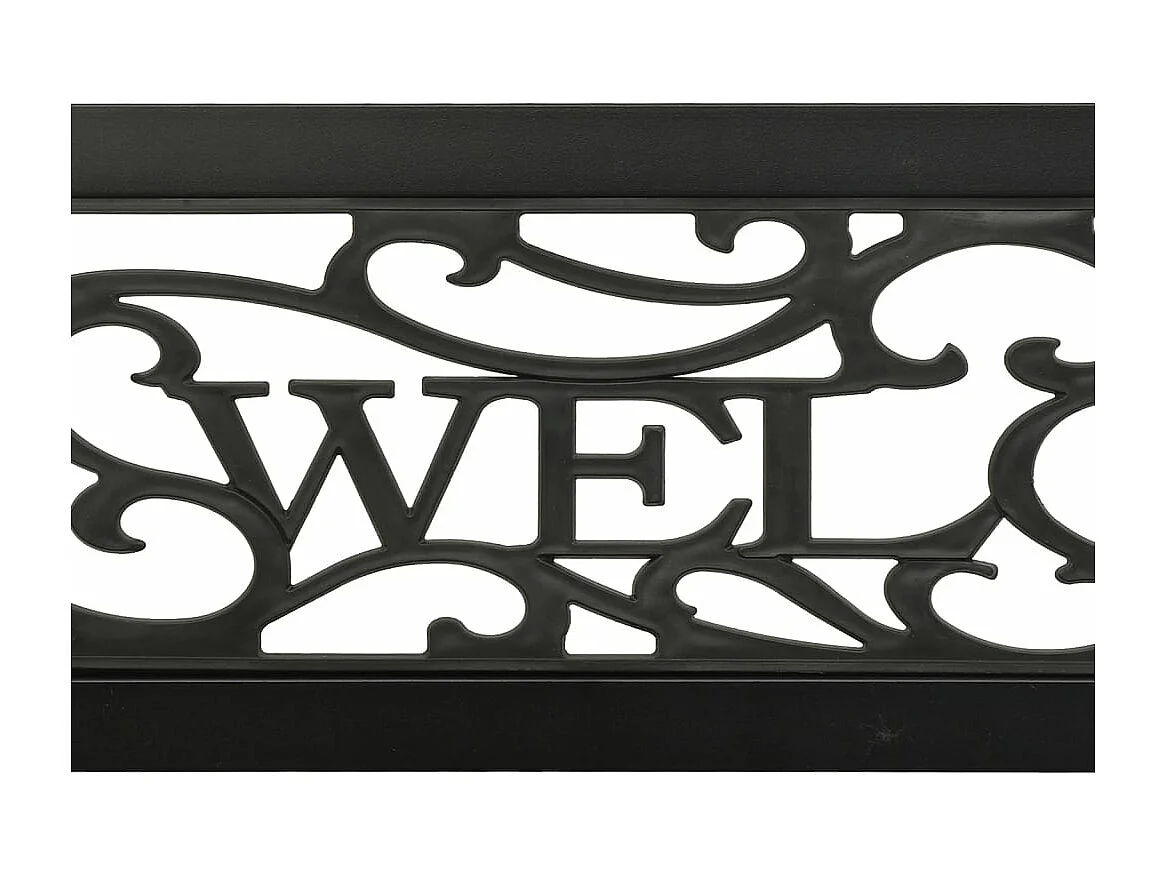 Banc de jardin 125 cm Acier Noir