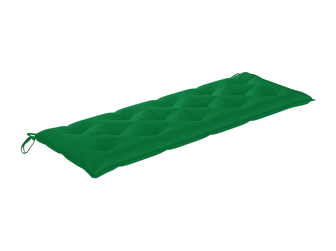Batavia bank met groen kussen 150 cm Massief teakhout