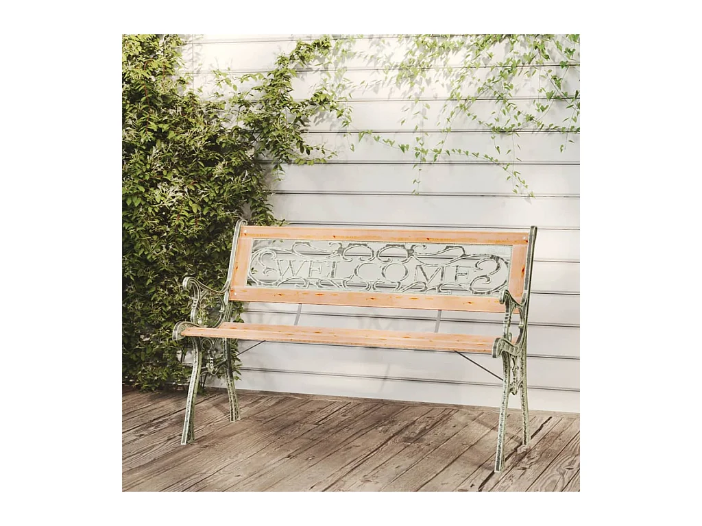 Banc de jardin 122 cm Bois de sapin massif