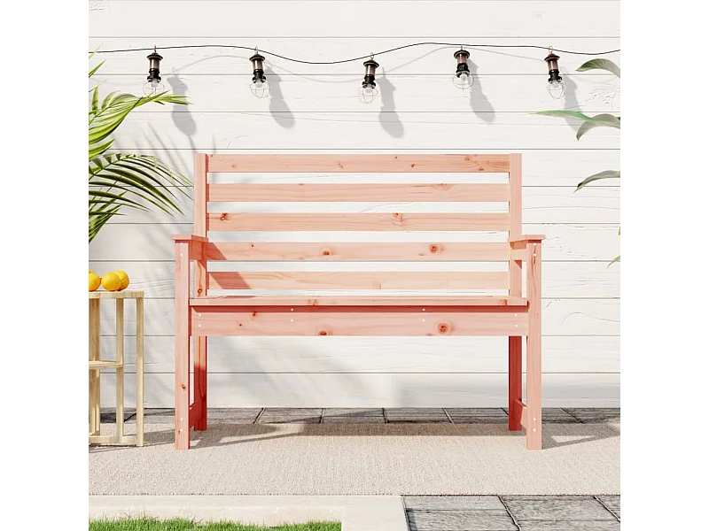 Panca da giardino 109x48x91,5 cm in legno massello di abete Douglas