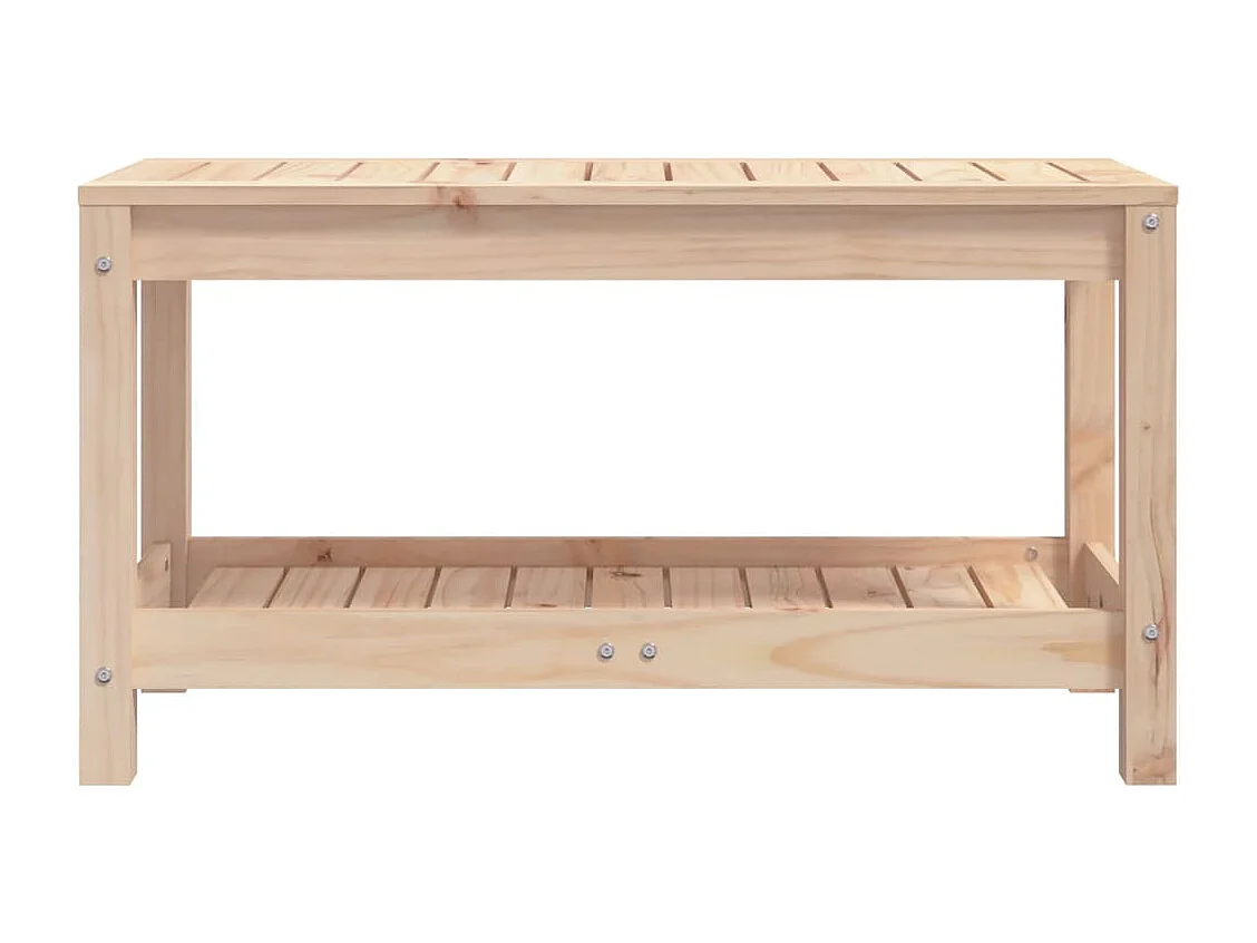 Gartenbank 82,5x35x45 cm aus massivem Kiefernholz