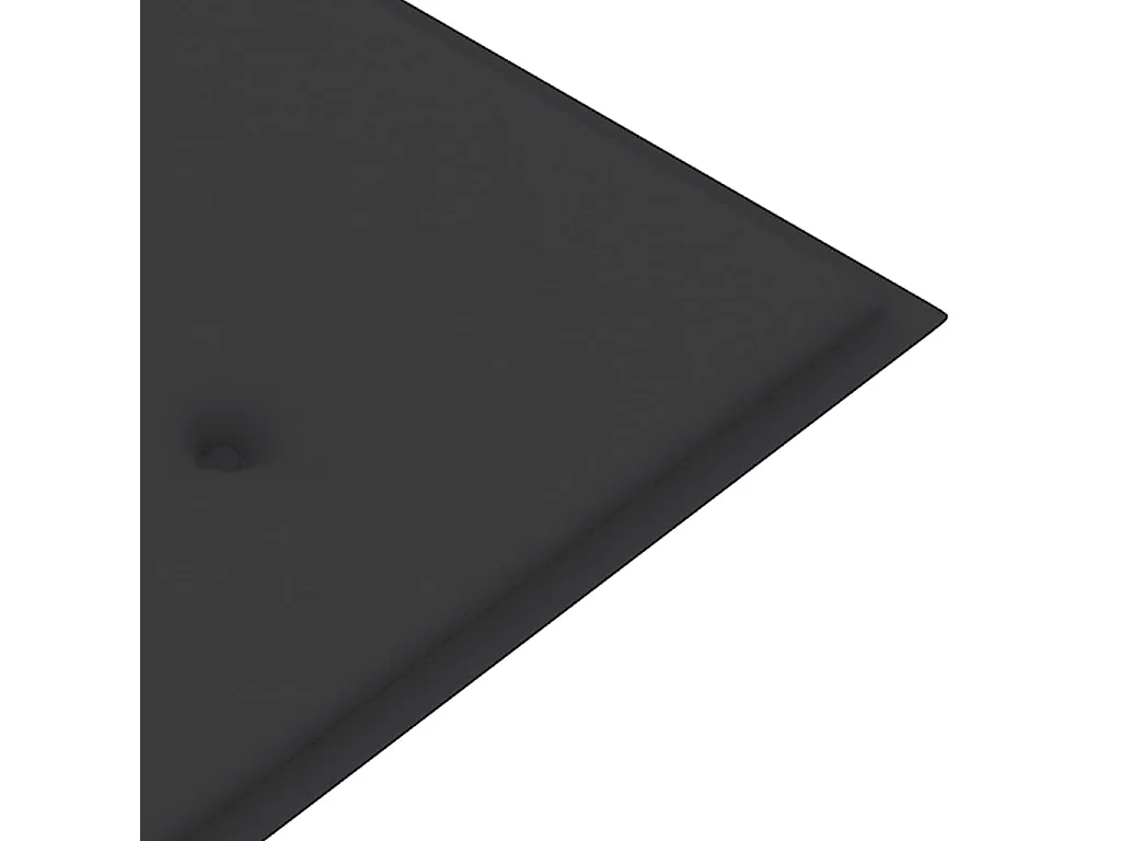 Panca da giardino 2 posti con cuscino 120 cm Legno di eucalipto