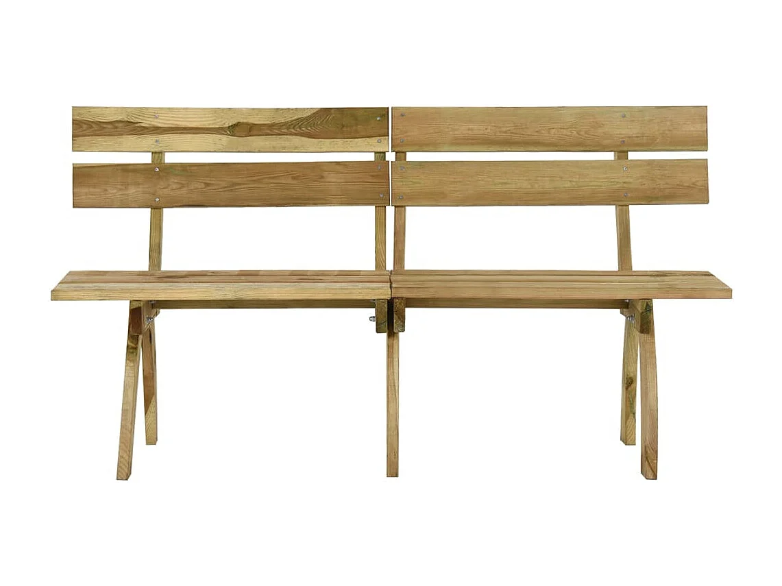 Banc de jardin 160 cm bois de pin imprégné