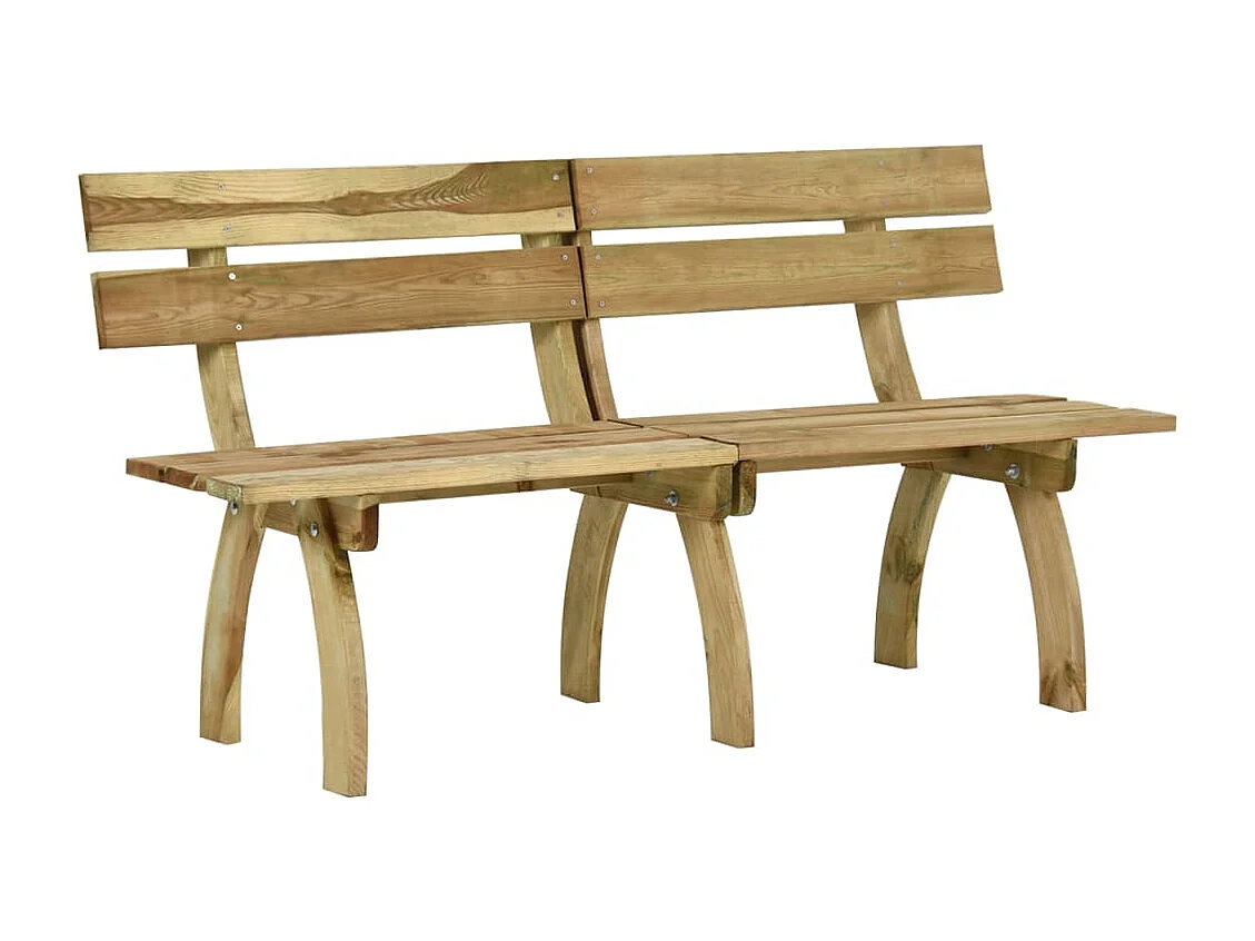 Banc de jardin 160 cm bois de pin imprégné
